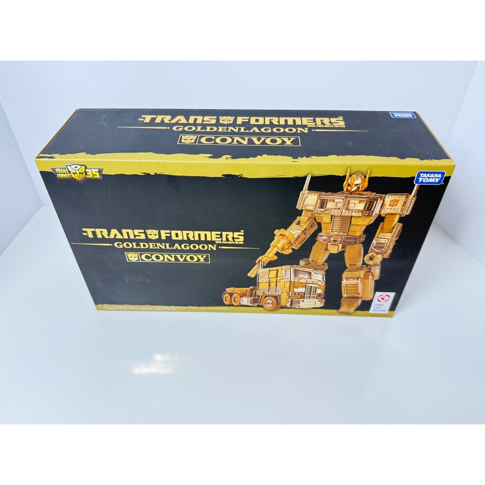 Takara Tomy Transformers Golden Lagoon Convoy Optimus Prime MP-10 Gold Figure